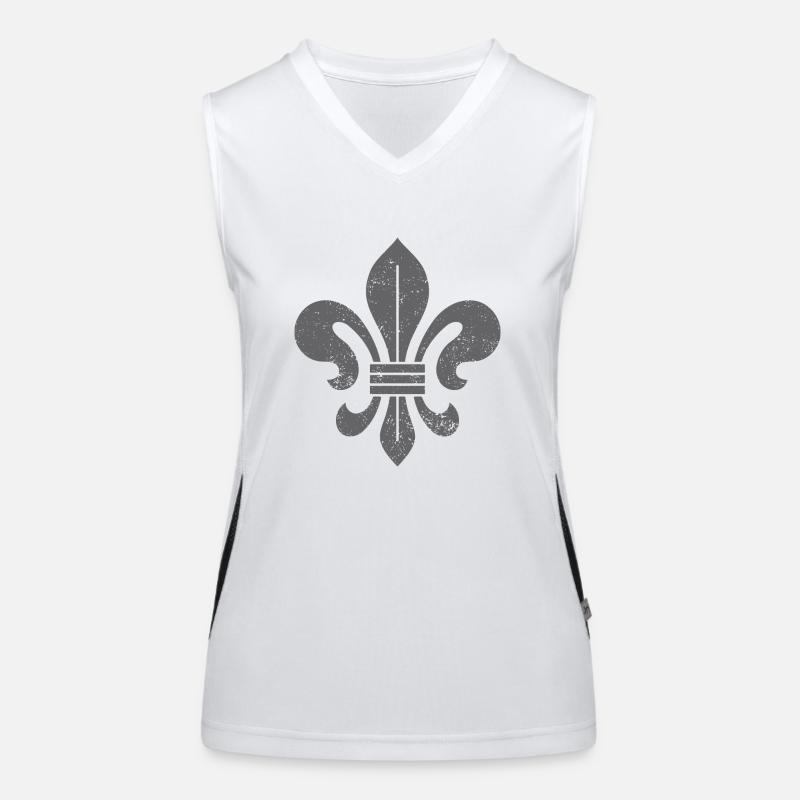 Lily / Lily Blossom - Fleur de Lys Women's Functional Contrast Tank Top