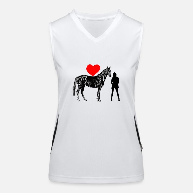 cheval Débardeur respirant contrasté Femme