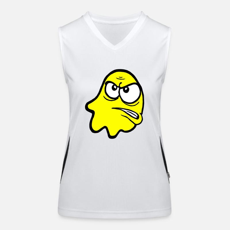 Knurri in gelb Funktionelles Kontrast-Tank Top für Frauen