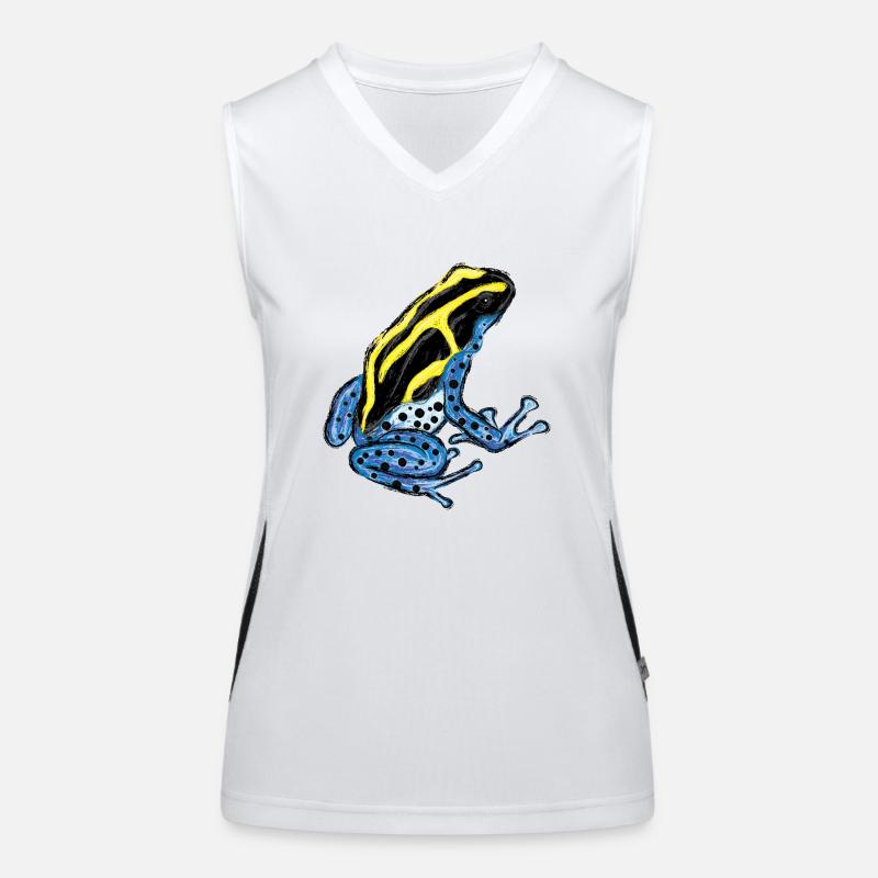 Tree climber frog Poison poison frog PoisonDartFrog 1 Women's Functional Contrast Tank Top