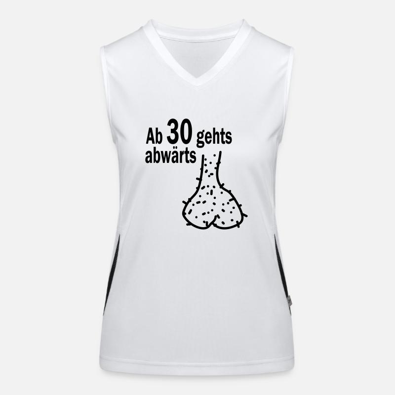 à partir de 30 hodensack va vers le bas Débardeur respirant contrasté Femme