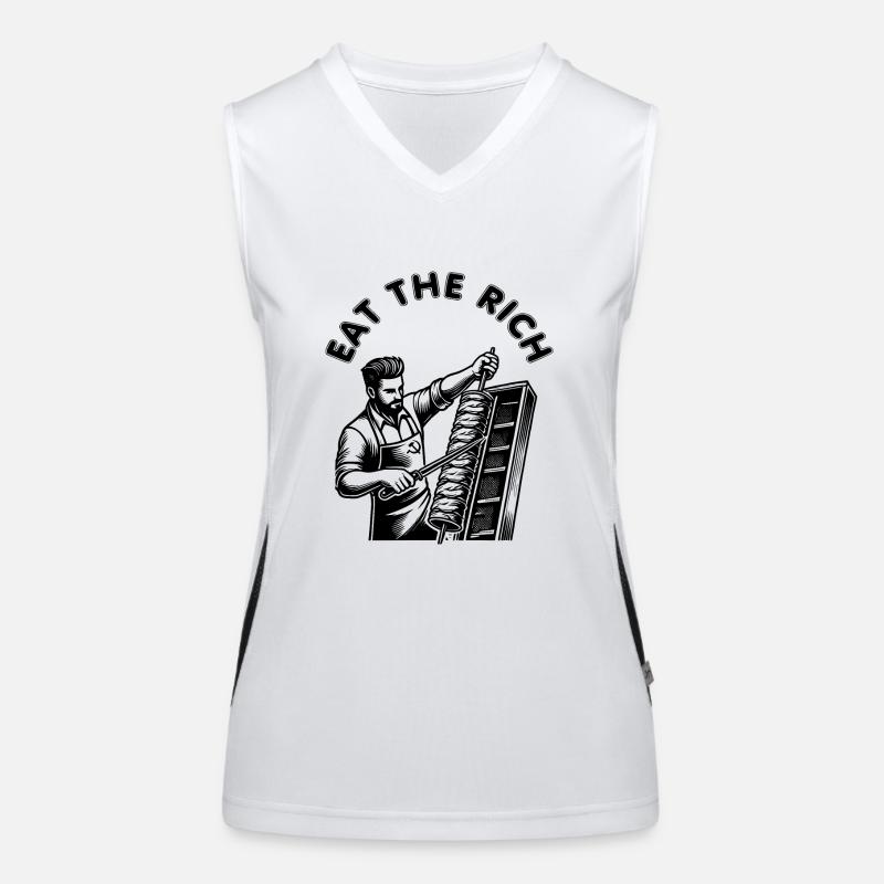Eat the rich Women's Functional Contrast Tank Top