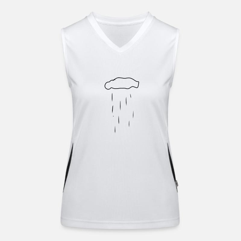 Cloud, Nature, Rain Women's Functional Contrast Tank Top