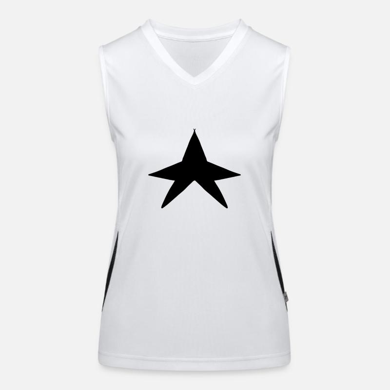 Form Stern symbol Funktionelles Kontrast-Tank Top für Frauen