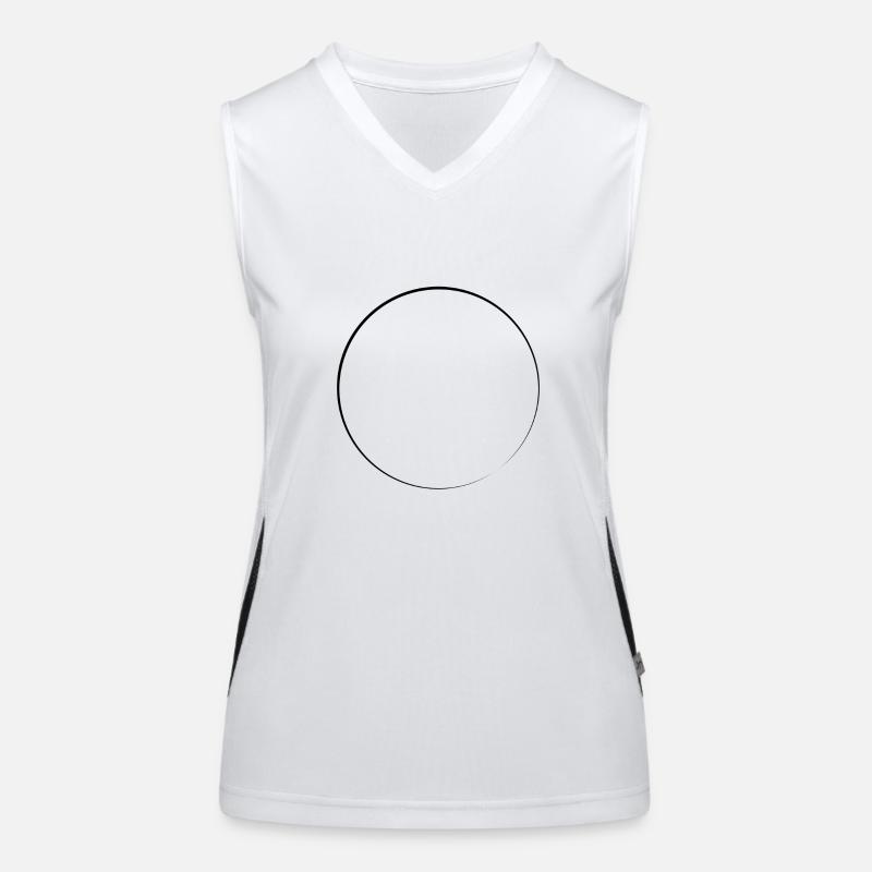 Circle shape icon Women's Functional Contrast Tank Top