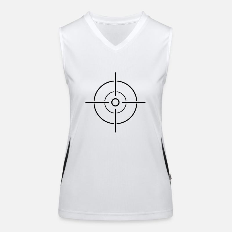 cible visière de vissage Débardeur respirant contrasté Femme