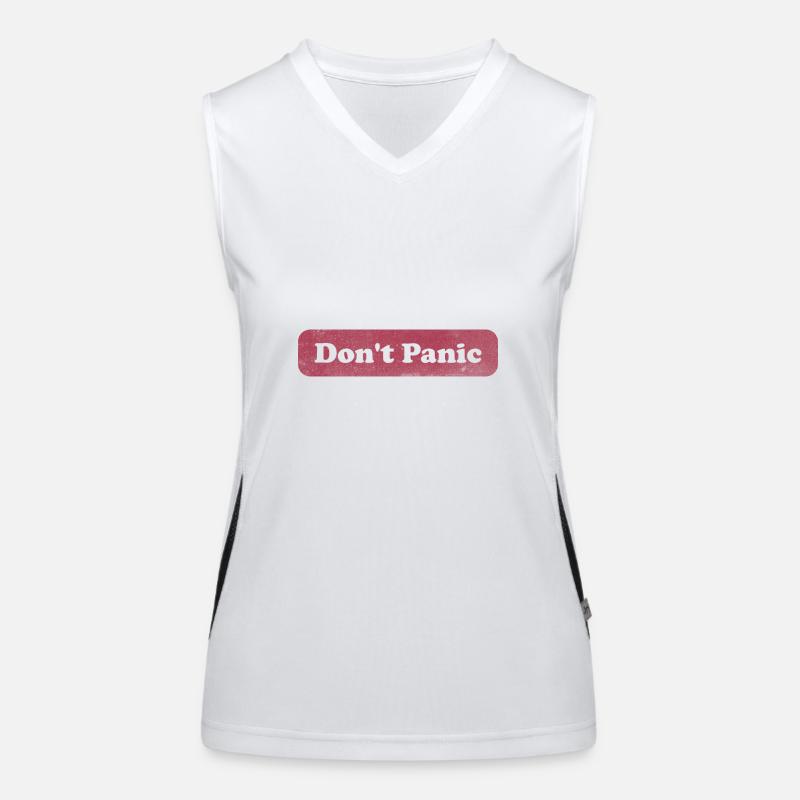 Do not Panic - Hitchhiker Women's Functional Contrast Tank Top