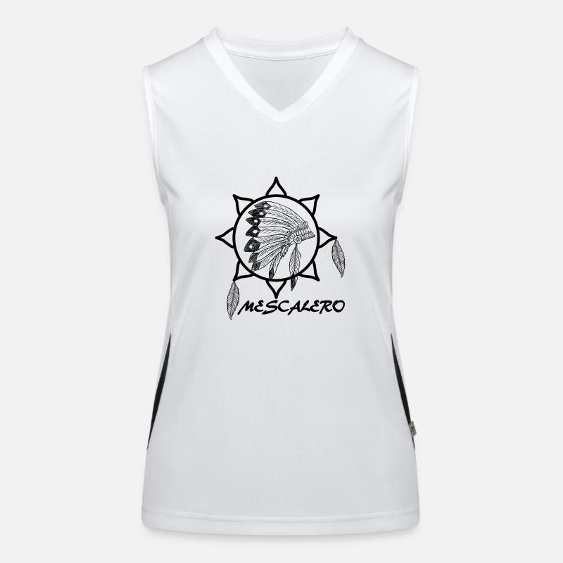 Mescalero Apache Indianer Funktionelles Kontrast-Tank Top für Frauen