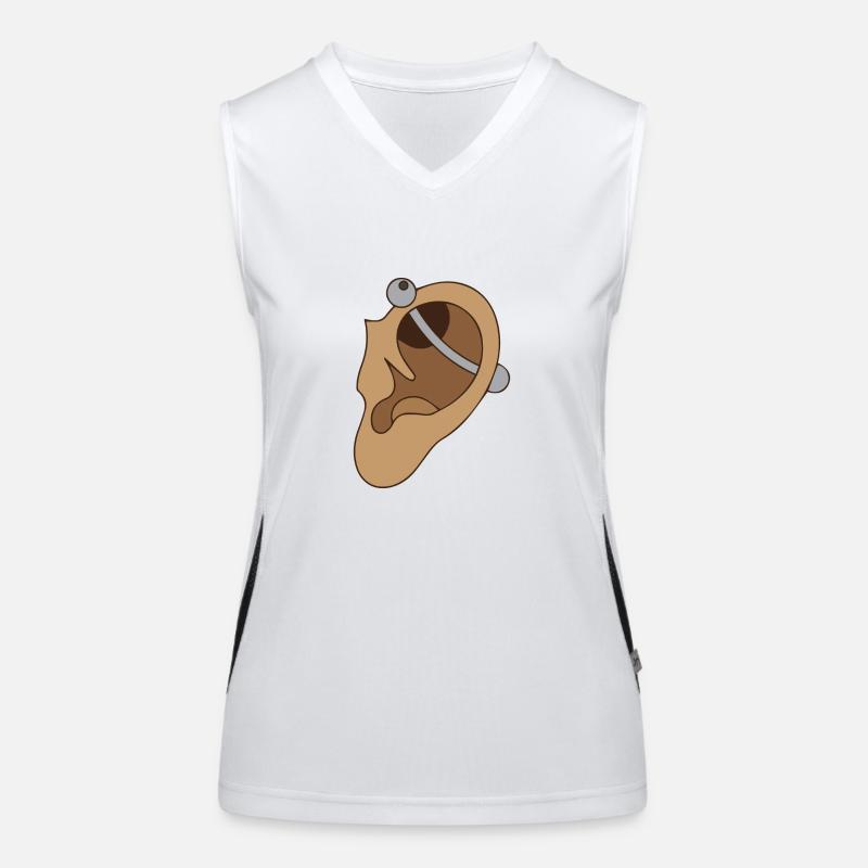 Ear piercing - piercing Women's Functional Contrast Tank Top