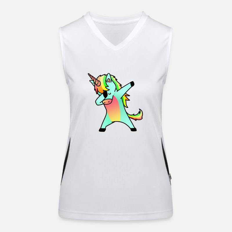 cooles Einhorn Funktionelles Kontrast-Tank Top für Frauen
