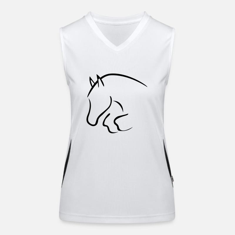 Springpferd Funktionelles Kontrast-Tank Top für Frauen