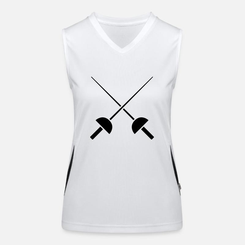 fechten Funktionelles Kontrast-Tank Top für Frauen