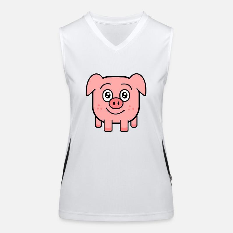 square pig Funktionelles Kontrast-Tank Top für Frauen