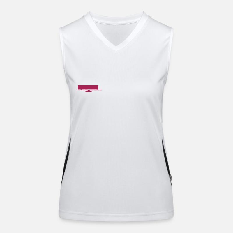 farbrolle_horizontal Funktionelles Kontrast-Tank Top für Frauen