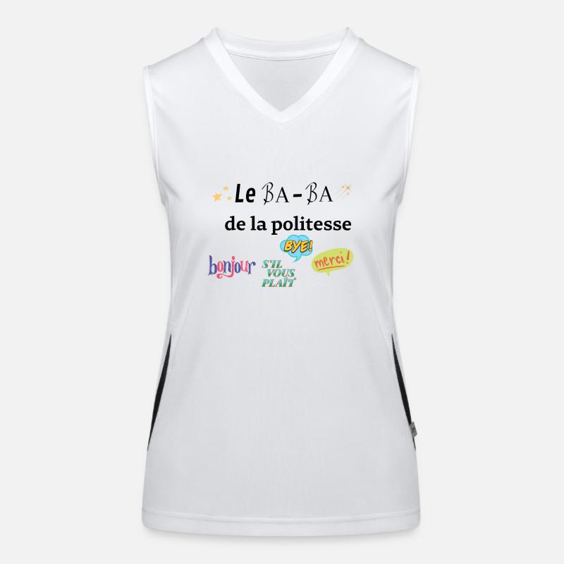 Das Ba Ba der Höflichkeit Funktionelles Kontrast-Tank Top für Frauen