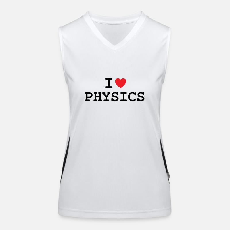 Ich liebe Physik - I love Physics Funktionelles Kontrast-Tank Top für Frauen