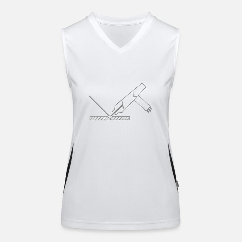 tig welding Women's Functional Contrast Tank Top