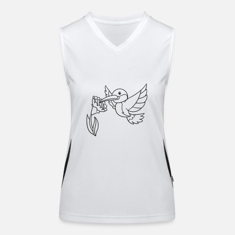 Kolibri, Vogel, Geschenk, Geschenkidee Funktionelles Kontrast-Tank Top für Frauen