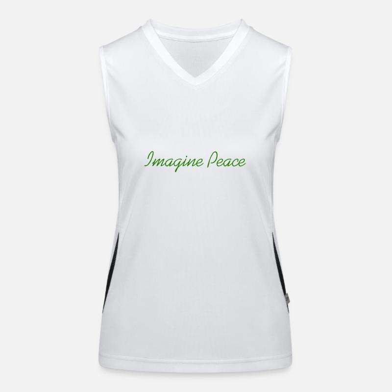 Imagine Peace Women's Functional Contrast Tank Top