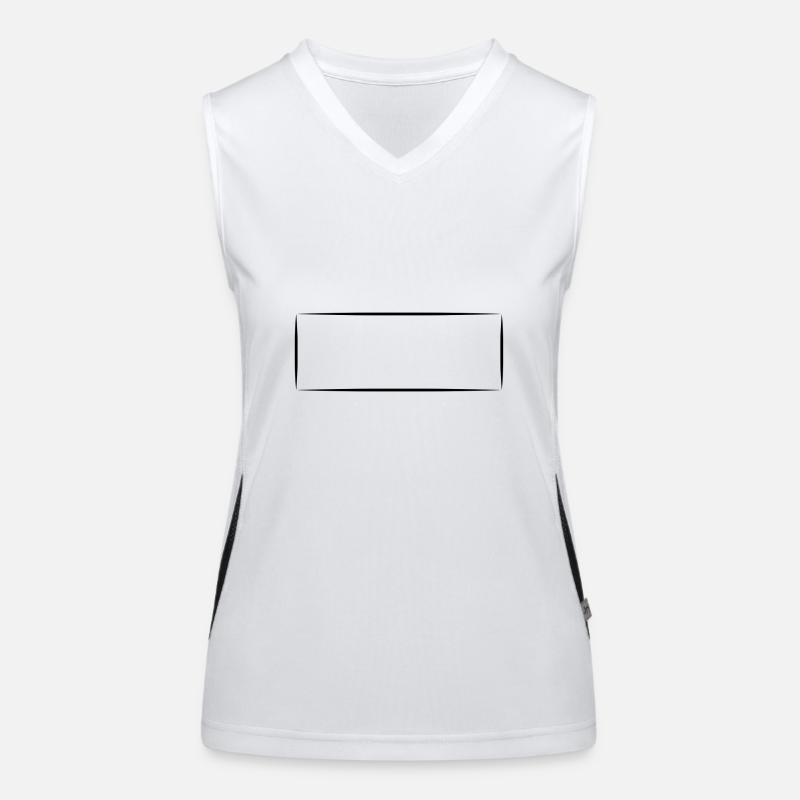 Forme Rectangle Carré Débardeur respirant contrasté Femme