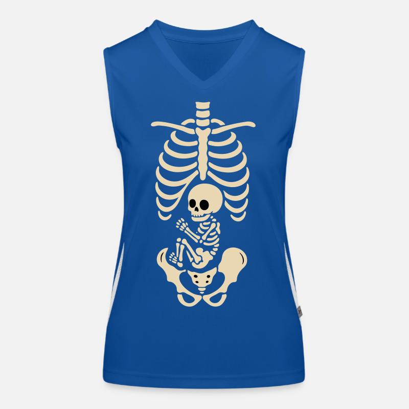 Maternity skeleton Women's Functional Contrast Tank Top