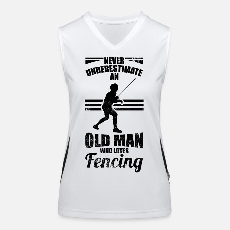 Fechter Opa Funktionelles Kontrast-Tank Top für Frauen