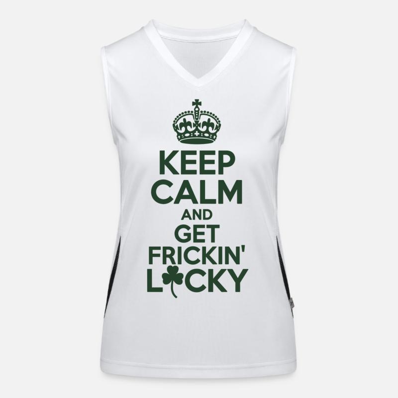 Chemise St. Patrick – Reste calme Lucky Débardeur respirant contrasté Femme
