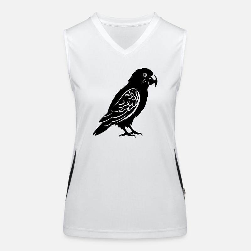 Papagei Funktionelles Kontrast-Tank Top für Frauen