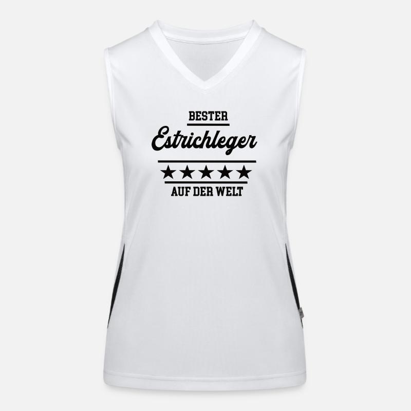 Bester Estrichleger Weltbester Handwerker Funktionelles Kontrast-Tank Top für Frauen