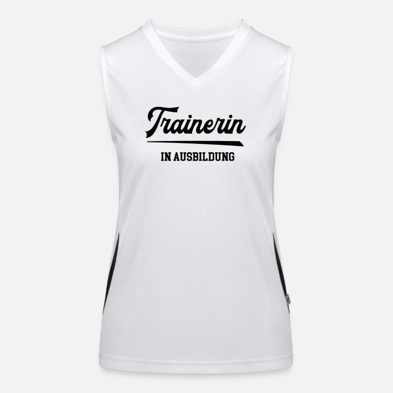 Trainerin Ausbildung Trainerschein Lizenz Training Funktionelles Kontrast-Tank Top für Frauen