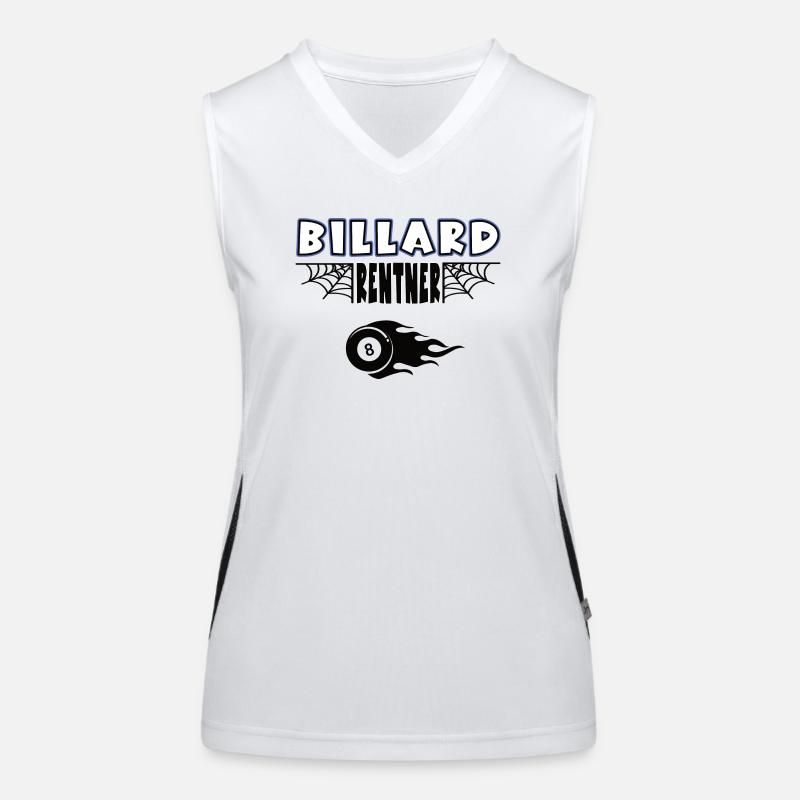 Billard Rentner Billarder Rente Ruhestand Funktionelles Kontrast-Tank Top für Frauen