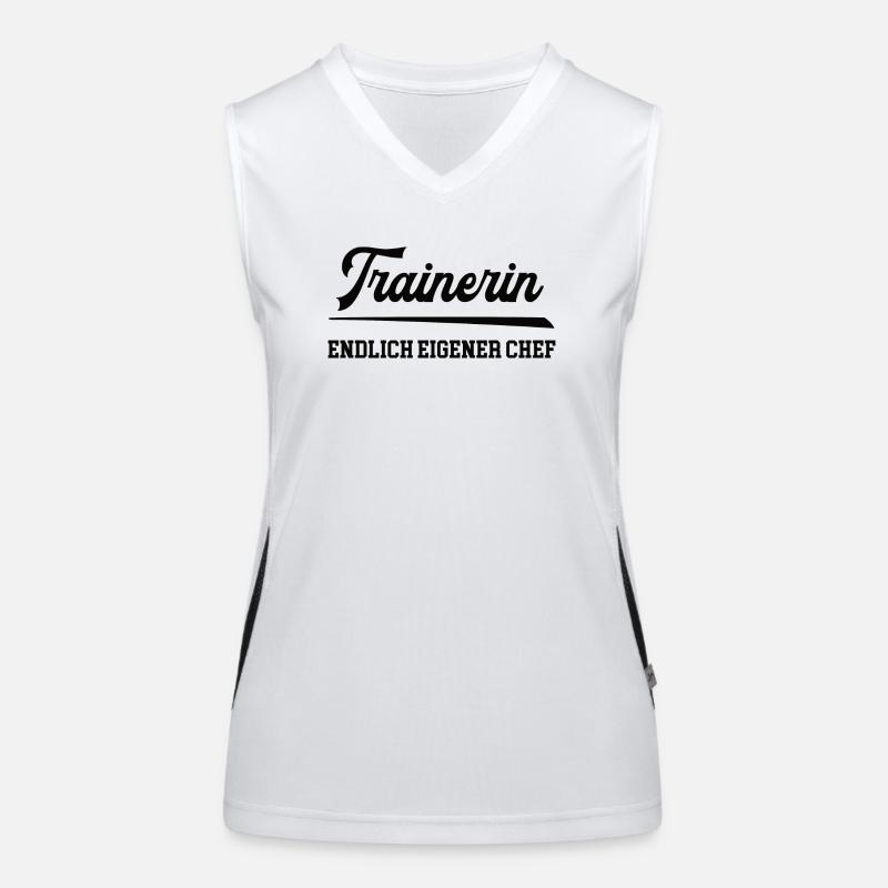 Trainerin wird Chef Selbstständigkeit Chefin Funktionelles Kontrast-Tank Top für Frauen