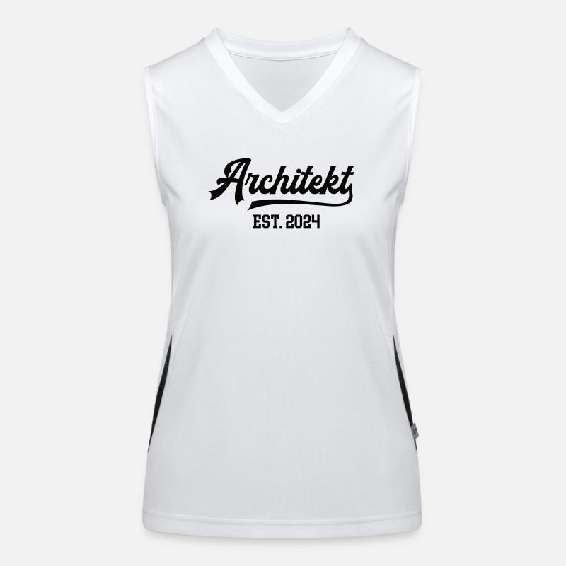 Architekt 2024 Architektur Studium Student MA Funktionelles Kontrast-Tank Top für Frauen