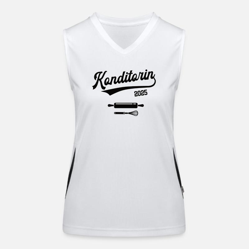 Konditorin 2025 Beruf Konditor Konditorei Bäckerin Funktionelles Kontrast-Tank Top für Frauen