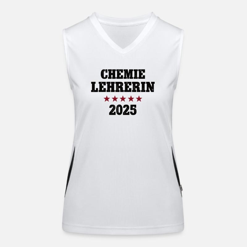 Chemie Lehrerin 2025 Beruf Studium Chemikerin Funktionelles Kontrast-Tank Top für Frauen