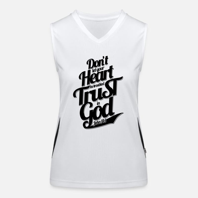 Trust in God Funktionelles Kontrast-Tank Top für Frauen