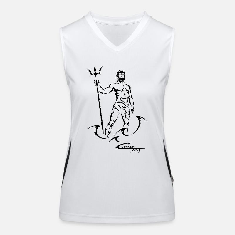 Sternzeichen Wassermann Funktionelles Kontrast-Tank Top für Frauen