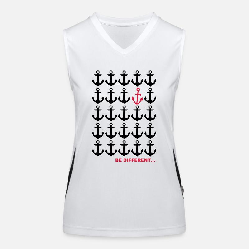 Be Different... Funktionelles Kontrast-Tank Top für Frauen