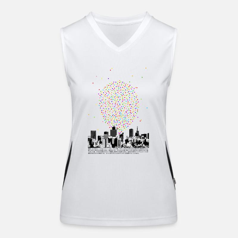 Luftballon Funktionelles Kontrast-Tank Top für Frauen