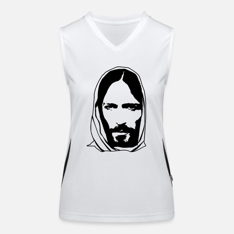 Jesus de Funktionelles Kontrast-Tank Top für Frauen