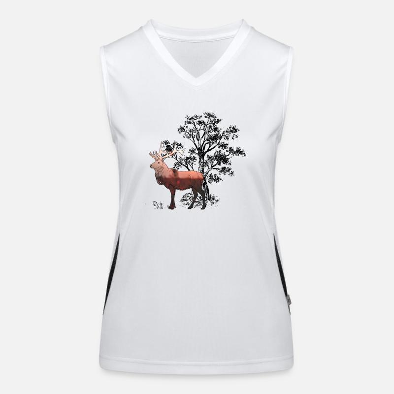 Deer Forest Women's Functional Contrast Tank Top