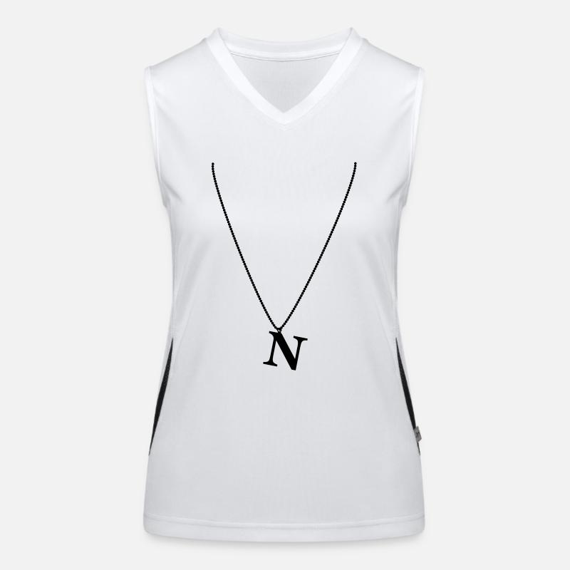 Halskette N Funktionelles Kontrast-Tank Top für Frauen