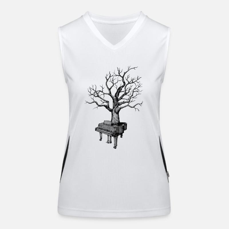 piano Women's Functional Contrast Tank Top