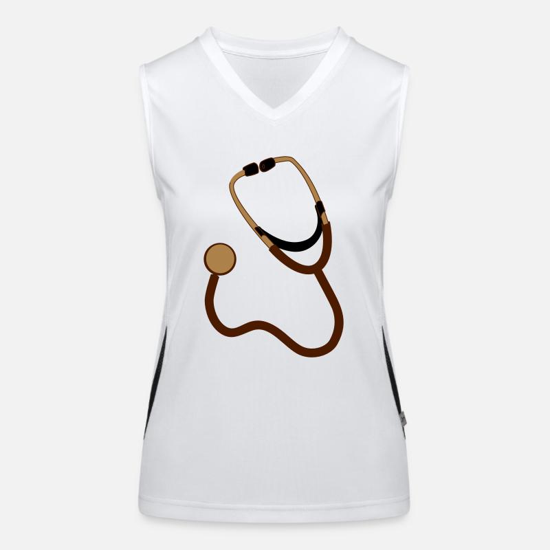 stethoscope Débardeur respirant contrasté Femme