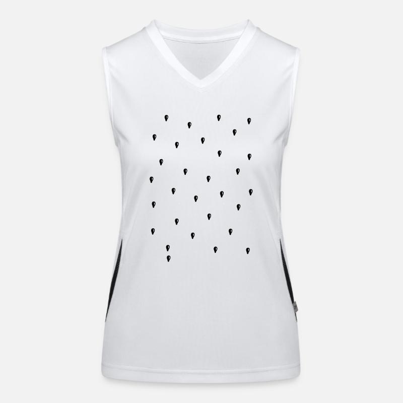 Goutte de pluie Débardeur respirant contrasté Femme