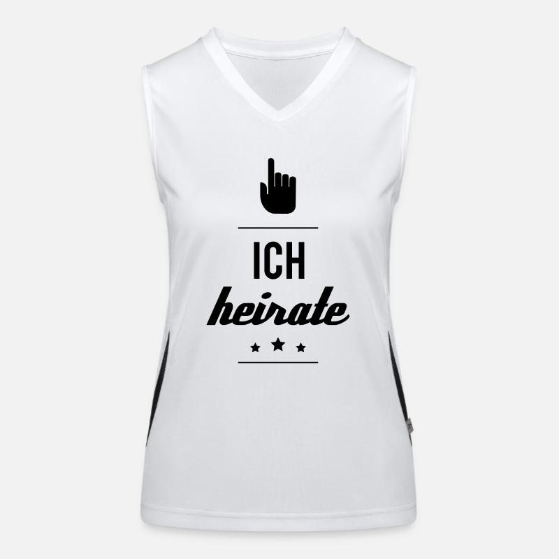 ICH HEIRATE Funktionelles Kontrast-Tank Top für Frauen