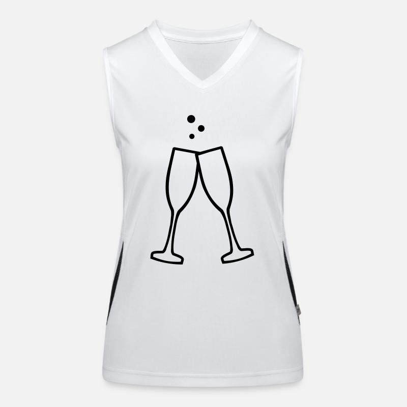 Sparkling wine Women's Functional Contrast Tank Top