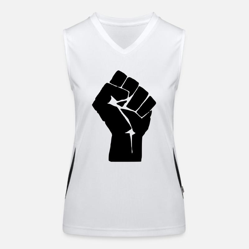 Faust Kommunismus Funktionelles Kontrast-Tank Top für Frauen