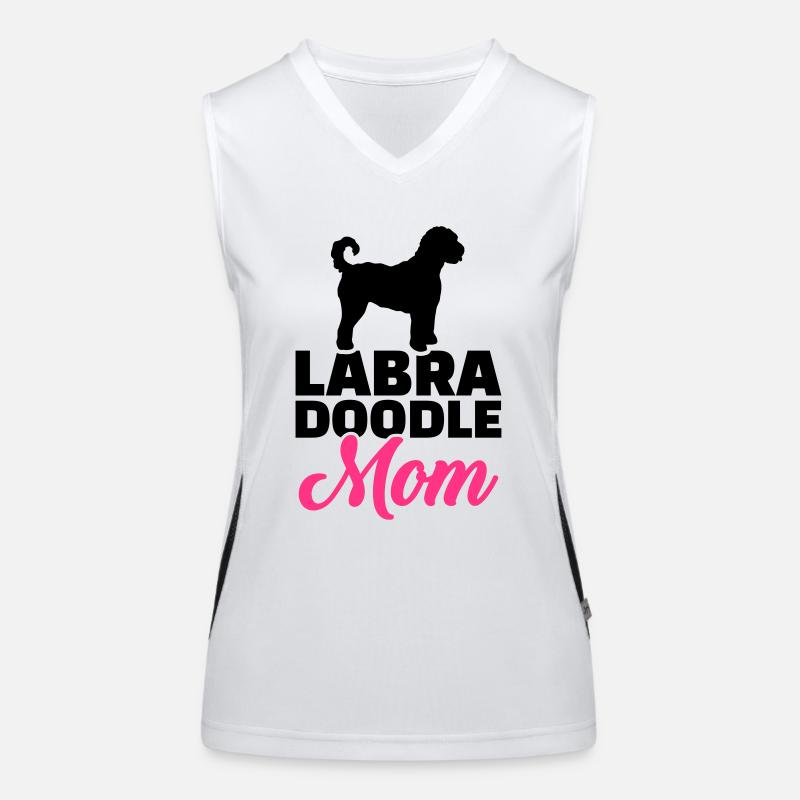 Labradoodle Funktionelles Kontrast-Tank Top für Frauen