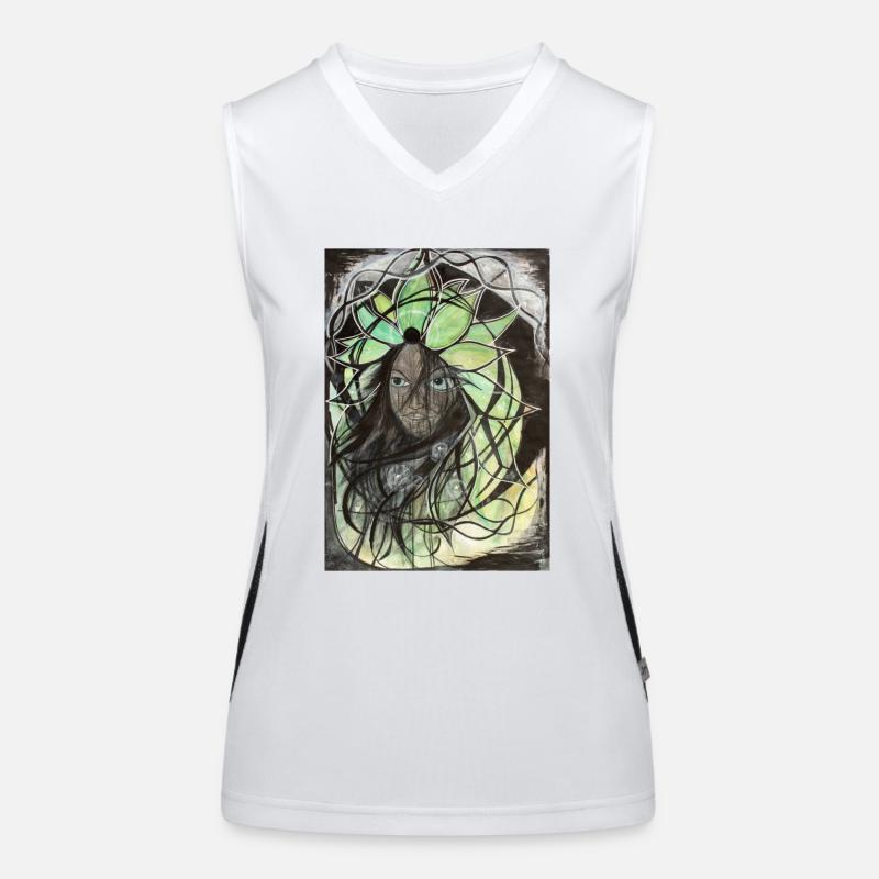 Graffiti Art Funktionelles Kontrast-Tank Top für Frauen